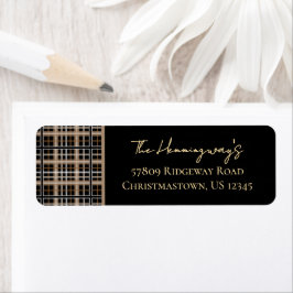 Etiqueta Sencillamente Elegantes Navidades Negros Juegan Re