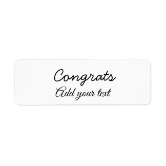 Etiqueta Sencillas felicitaciones mínimas graduación añadir