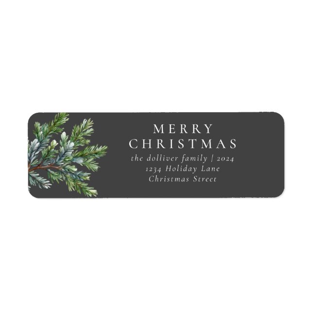 Etiqueta Sencillos Navidades Vegetación acuática (Frente)