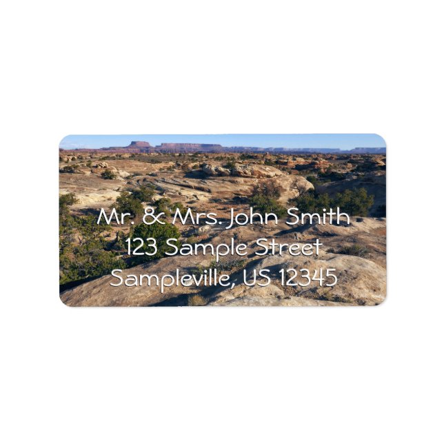 Etiqueta Sendero Pothole Point en el Parque Nacional Canyon (Frente)