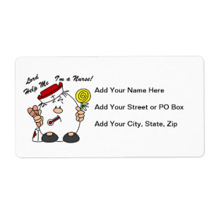 Etiqueta Señor Ayúdame Soy enfermera