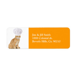 Etiqueta Señor Cat Chef To You