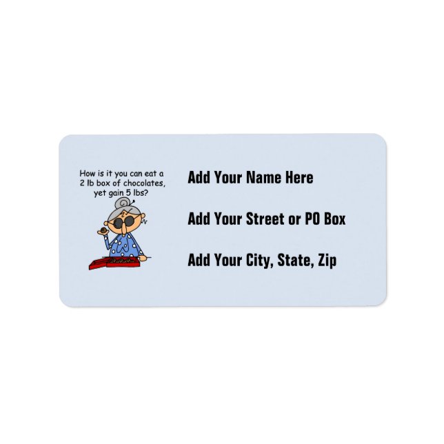 Etiqueta Sentido del chocolate (Frente)