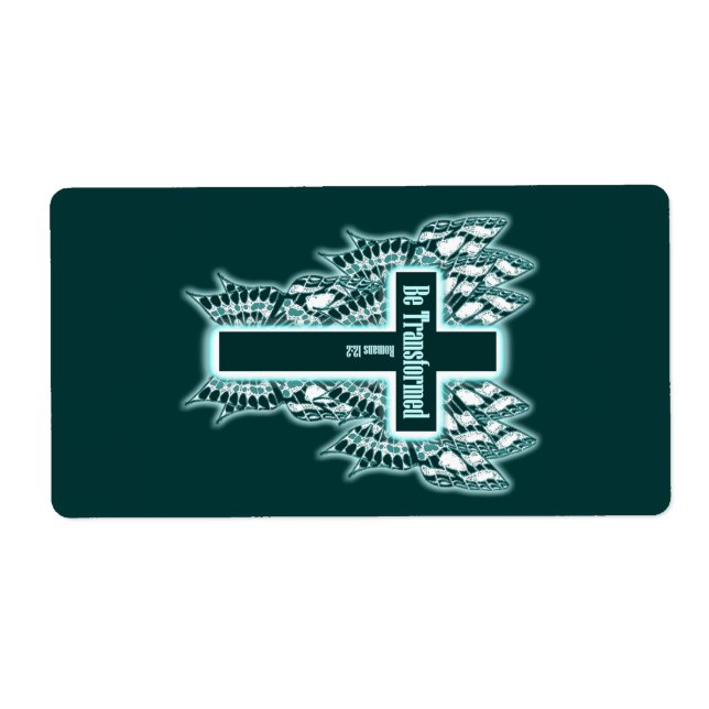 Etiqueta Ser transformado - Romanos 12:2 (Frente)