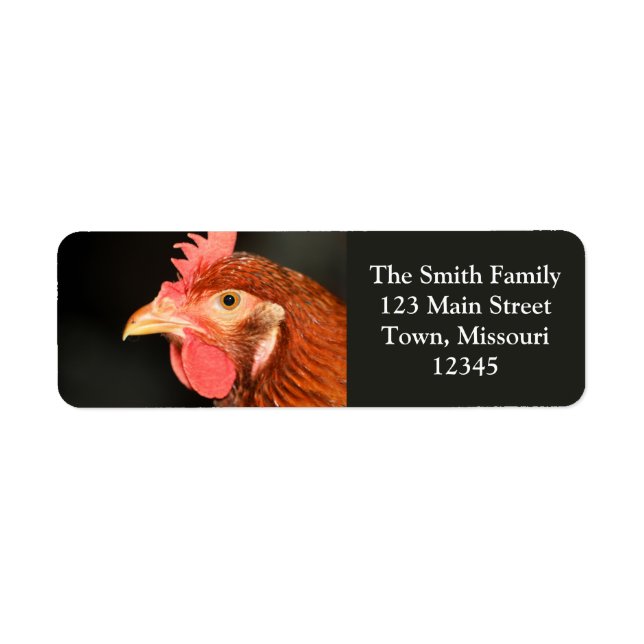 Etiqueta Serious Hen (Frente)