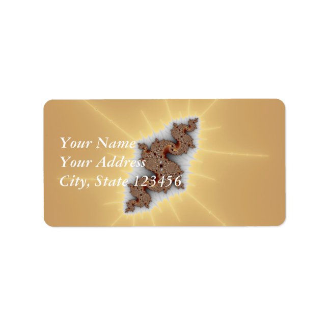 Etiqueta Serpus - Fractal Art (Frente)