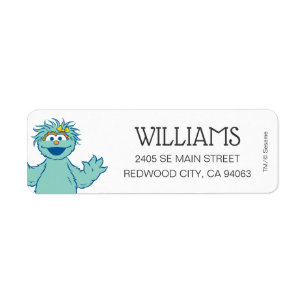 Etiqueta Sesame Street   Personalizada Rosita