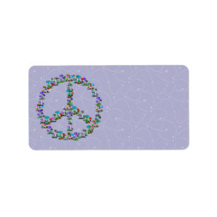 Etiqueta Setas de la paz