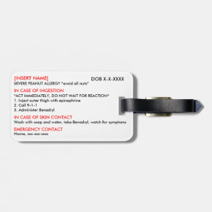 Etiqueta severa de la identificación y del HIELO