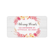 Shabby Chic Rosas y Rustic Wood Rubor Floral rosa