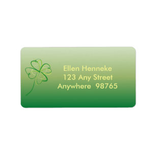 Etiqueta Shamrock contemporáneo
