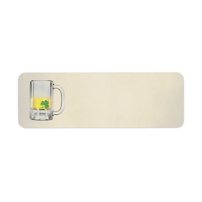 Etiqueta Shamrock en la cerveza (Frente)