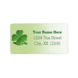 Etiqueta Shamrock St. Patrick's Day 3D Art