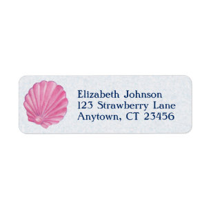 Etiqueta Shell rosado vara