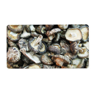 Etiqueta Shiitake Mushrooms