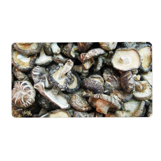 Etiqueta Shiitake Mushrooms (Frente)
