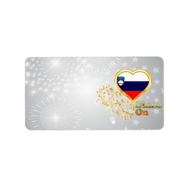 Etiqueta Shine En Eslovenia (Frente)