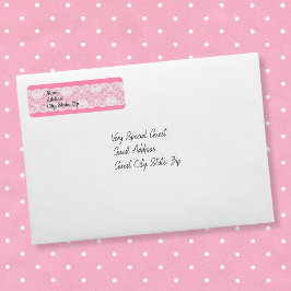 Etiqueta Shower rosa