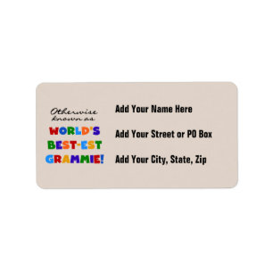 Etiqueta Si no conocido como regalos del Mejor-est Grammie