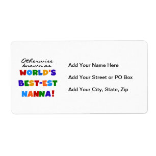 Etiqueta Si no conocido como regalos del Mejor-est Nanna