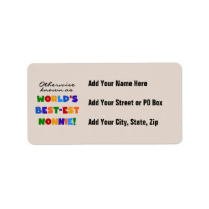 Etiqueta Si no conocido como regalos del Mejor-est Nonnie