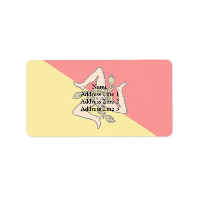 Etiqueta Sicilia, Italia (Frente)