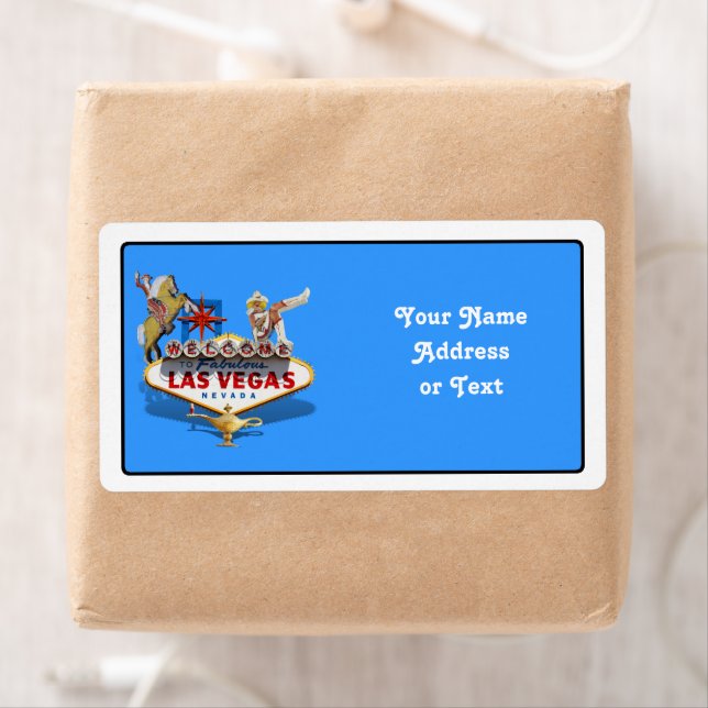 Etiqueta Signo de bienvenida de Las Vegas (In situ)