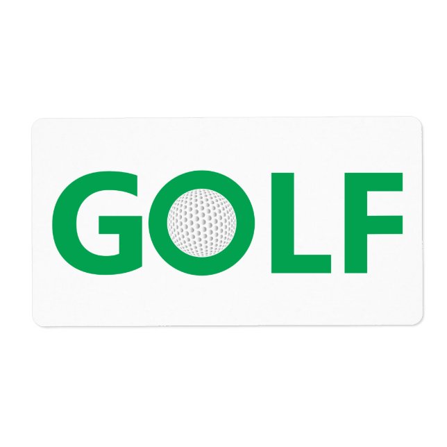Etiqueta Signo de golf (Frente)