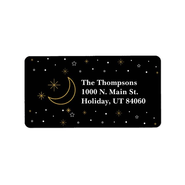 Etiqueta SILENT NIGHT / Christmas Labels (Frente)