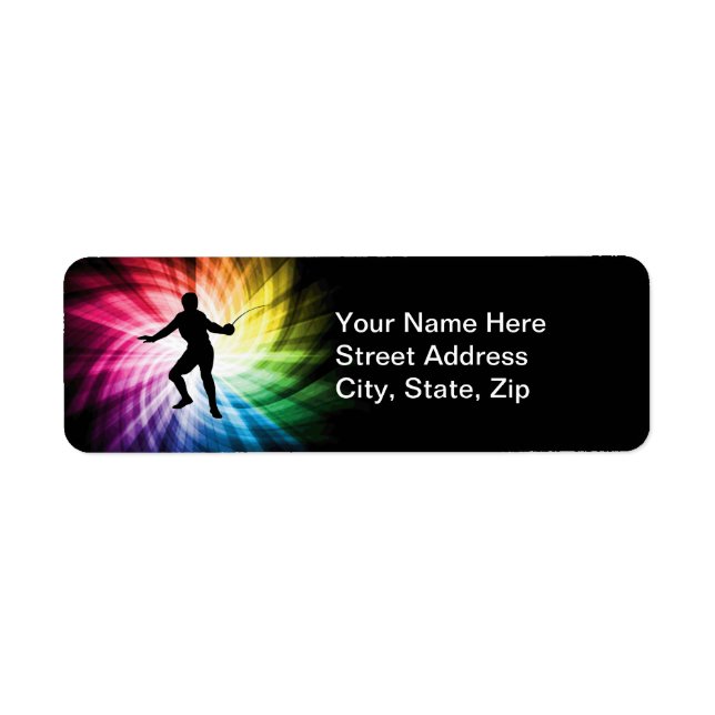 Etiqueta Silhouette de cercas; Spectrum (Frente)