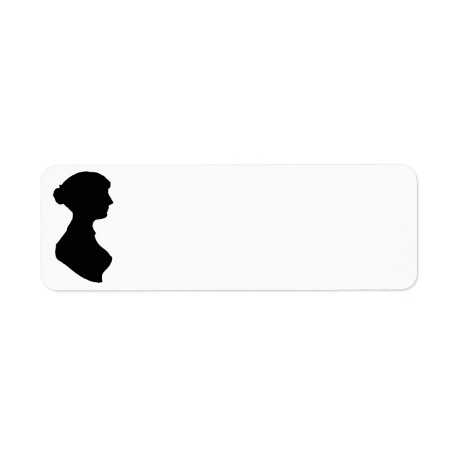 Etiqueta Silueta de Jane Austen (Frente)