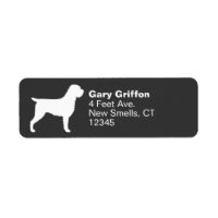 Silueta De Raza De Perro Griffon Con Cableado