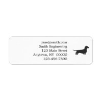 Silueta negra de dachshund