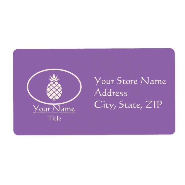 Etiqueta Símbolo de hospitalidad (Frente)