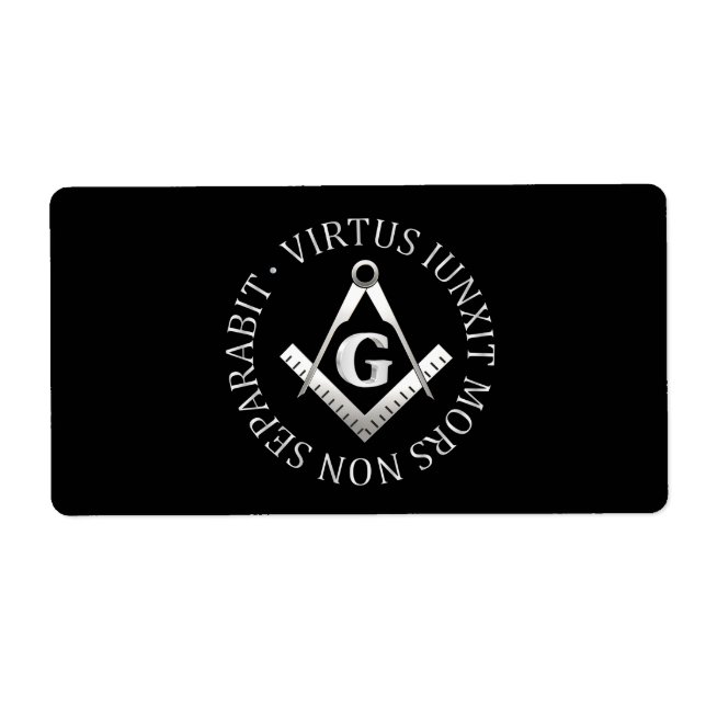 Etiqueta Símbolo de masonería (Frente)