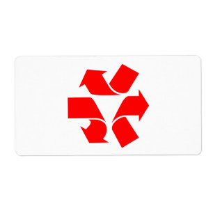Etiqueta Símbolo de no reciclar
