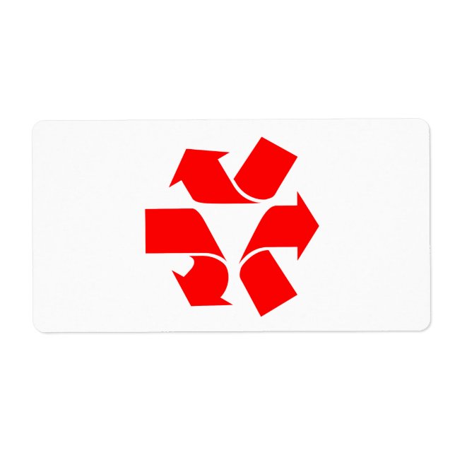 Etiqueta Símbolo de no reciclar (Frente)