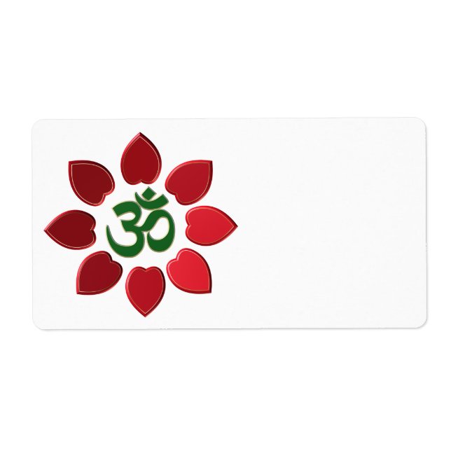 Etiqueta Símbolo de Om (Frente)