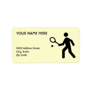 Etiqueta Símbolo de tenis