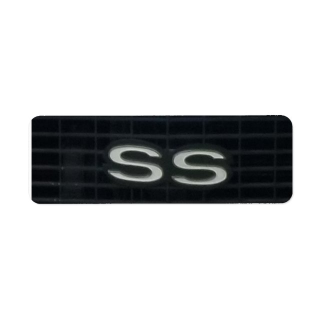 Etiqueta Símbolo del emblema Super Sport Classic Car SS (Frente)