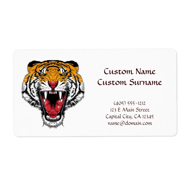 Etiqueta Símbolo del tatuaje del personalizado de Guay rugi (Frente)