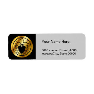 Etiqueta Símbolo japonés del escudo familiar (KAMON)