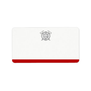 Etiqueta Símbolo maltés de la cruz   Dirección en blanco