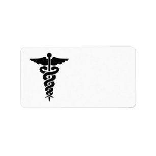 Etiqueta Símbolo médico Caduceo