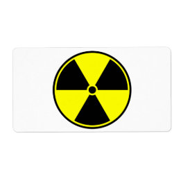 Etiqueta Símbolo radiactivo