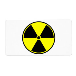 Etiqueta Símbolo radiactivo