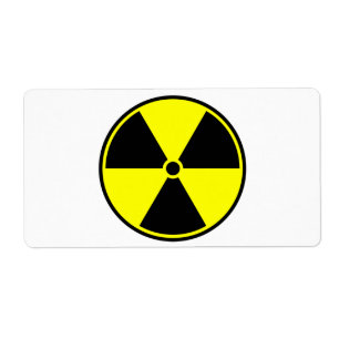 Etiqueta Símbolo radiactivo
