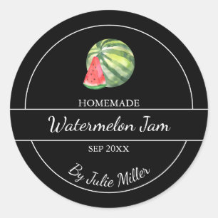 Etiqueta simple casera de la melena de agua Negr