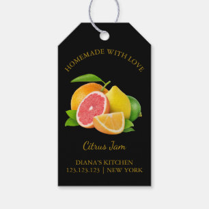 Etiqueta simple casera mixta de cítricos Jam Hang