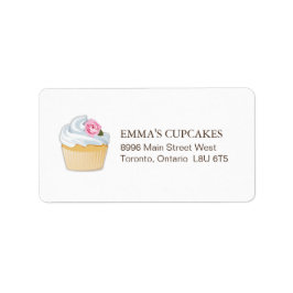 Etiqueta Simple Cupcake Mailing Address Label